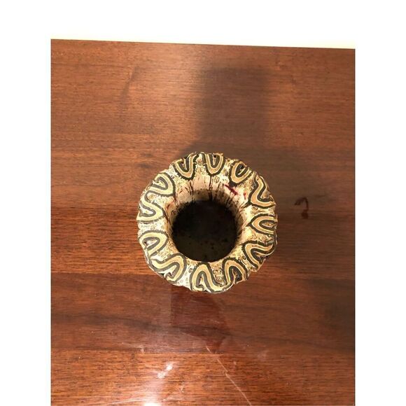 Vintage NEW ZEALAND MAMUKA NATURAL PONGA WOOD TREE FERN ART VASE - Picture 11 of 15